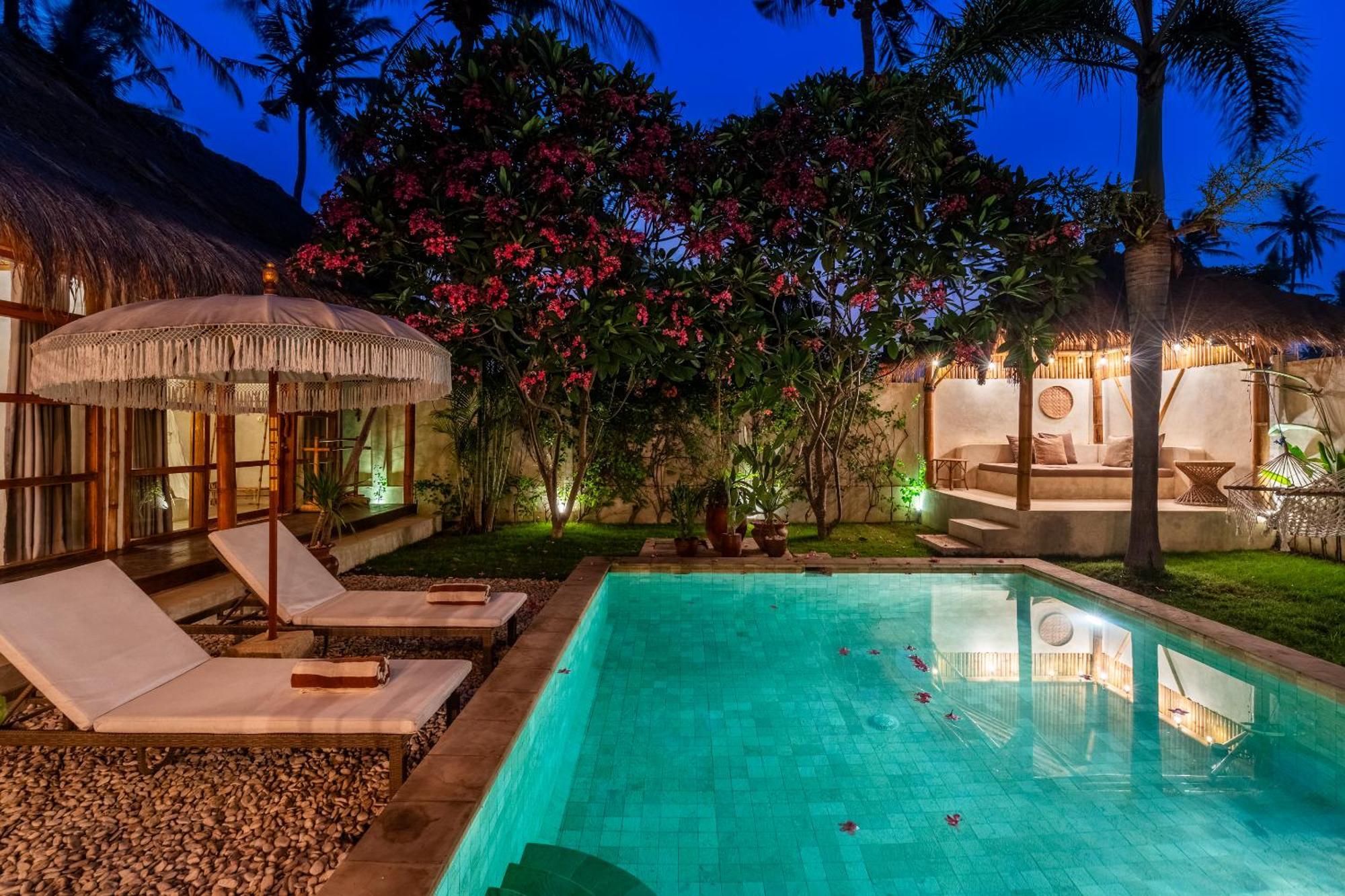 Villa Burung Gili Air Authentic 3-Bedroom Bamboo Villa With Private Pool 외부 사진