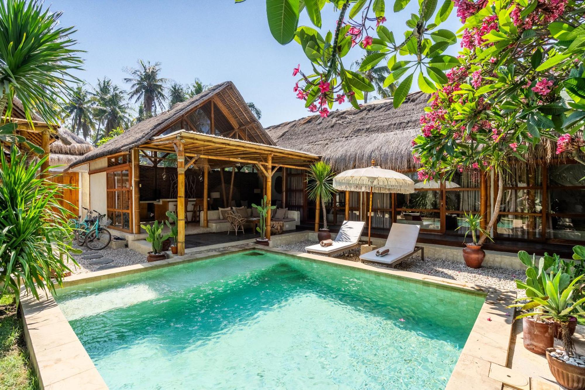 Villa Burung Gili Air Authentic 3-Bedroom Bamboo Villa With Private Pool 외부 사진