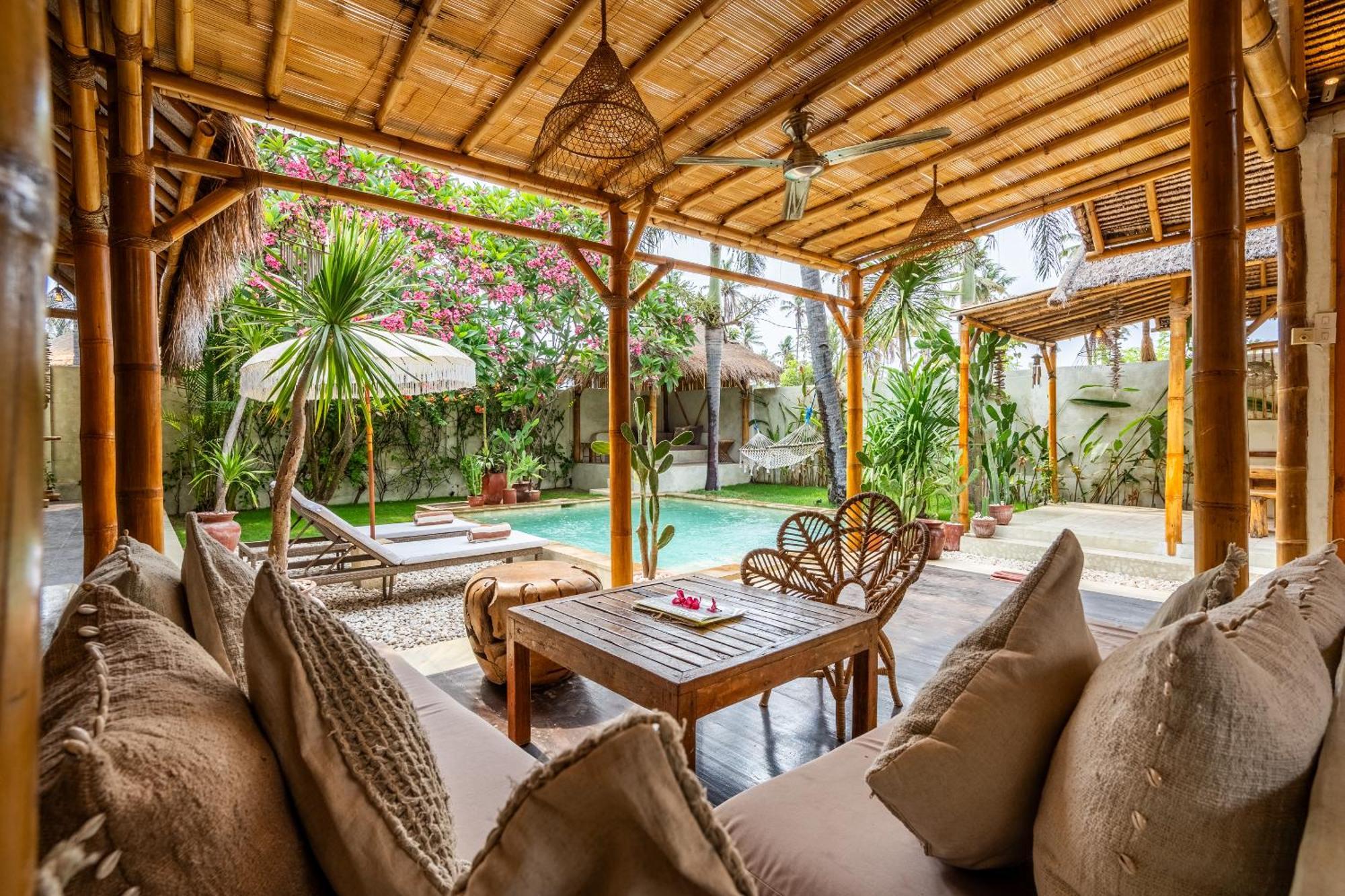 Villa Burung Gili Air Authentic 3-Bedroom Bamboo Villa With Private Pool 외부 사진
