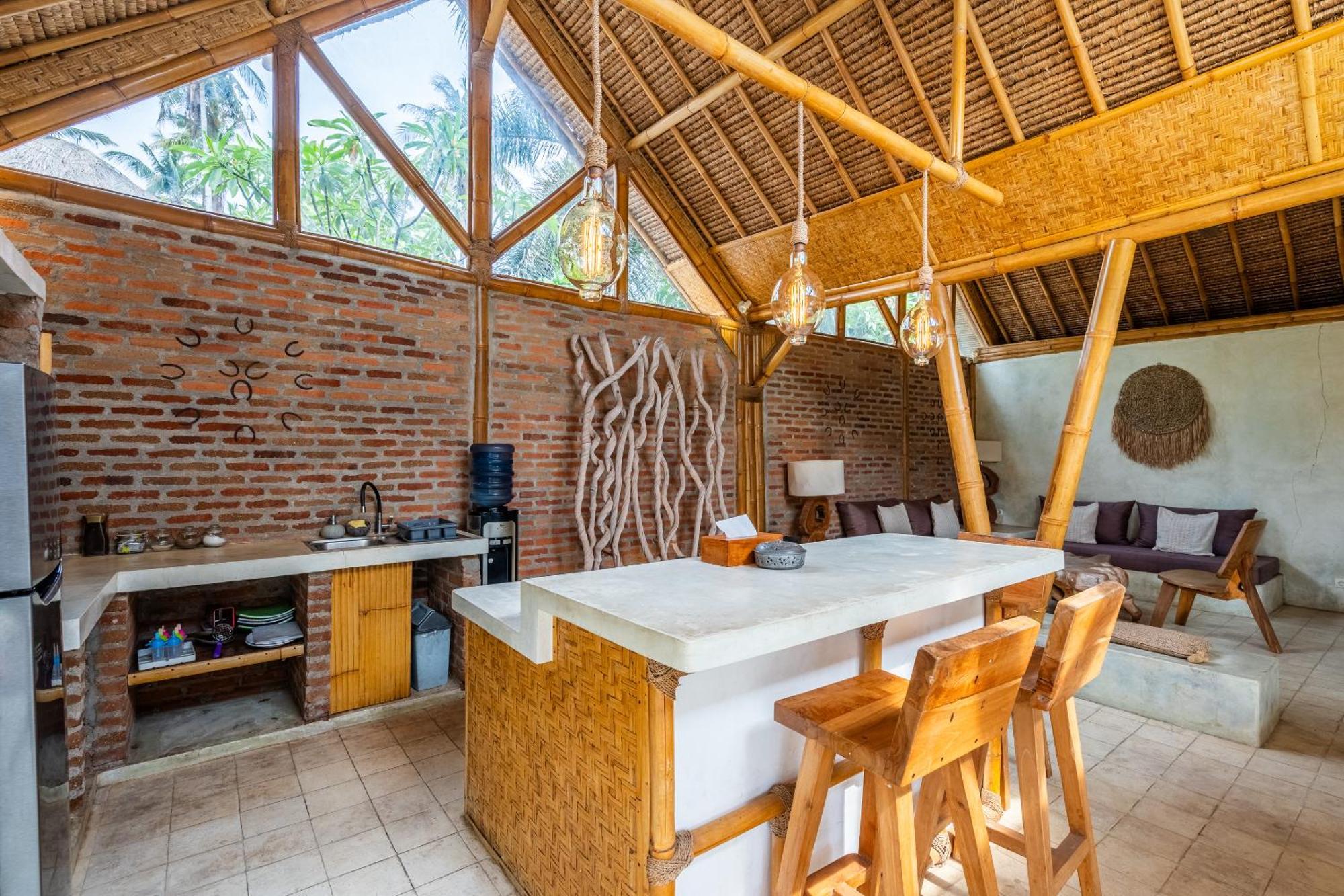 Villa Burung Gili Air Authentic 3-Bedroom Bamboo Villa With Private Pool 외부 사진